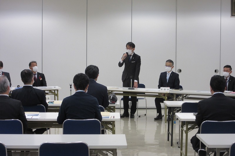 愛知県議会総務企画委員会来訪時の市長挨拶