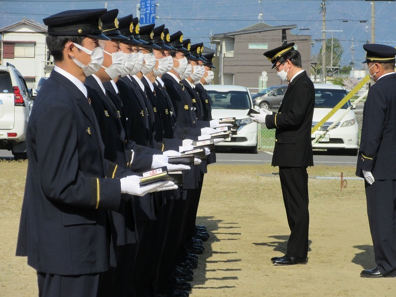 消防署での市長特別点検