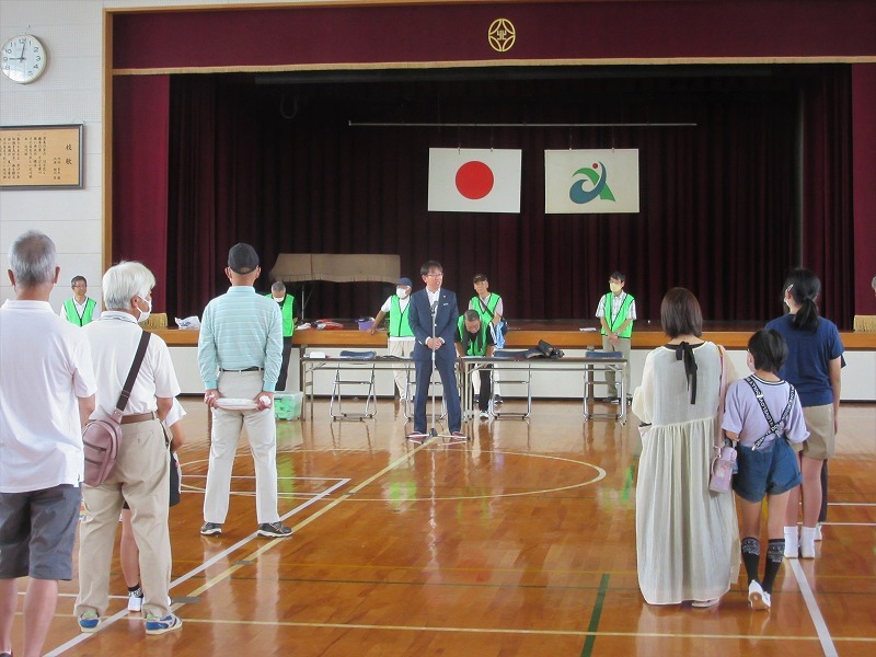 藤浪地区コミュニティ推進協議会カローリング大会での市長挨拶