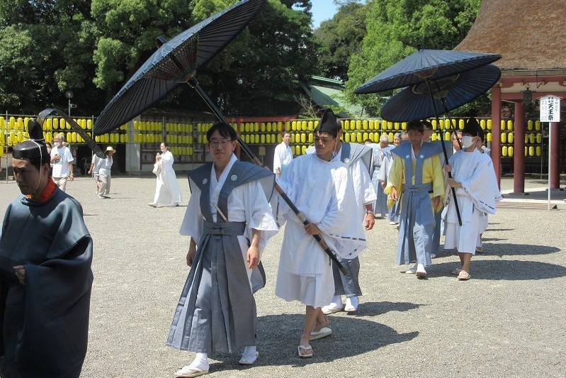 尾張津島天王祭神輿渡御祭の様子