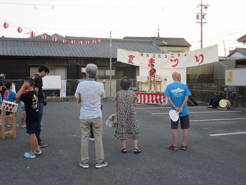 町方地区コミュニティ推進協議会夏まつりでの市長挨拶