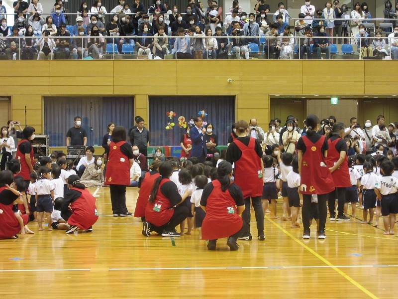 美和多保育園運動会での市長挨拶