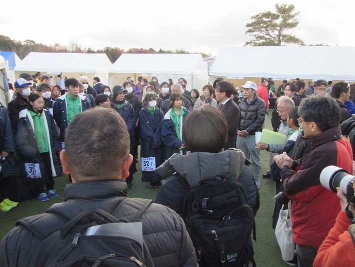 愛知県市町村対抗駅伝競走大会の様子