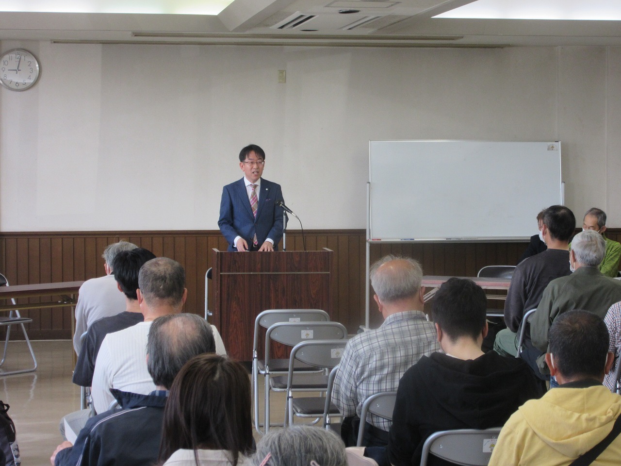 川渕地区コミュニティ推進協議会通常総会での市長挨拶
