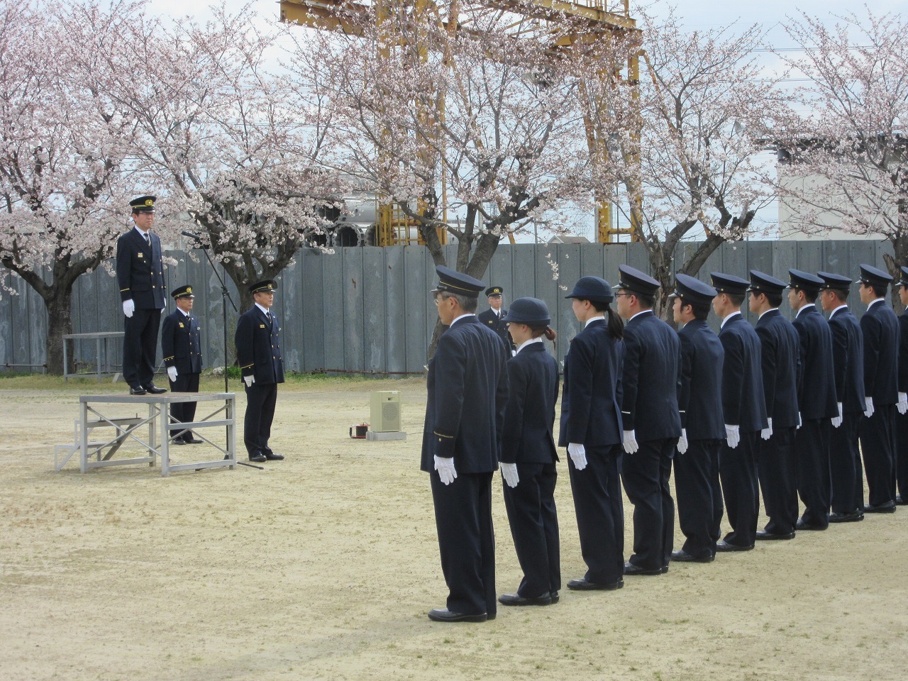 消防署での市長特別点検