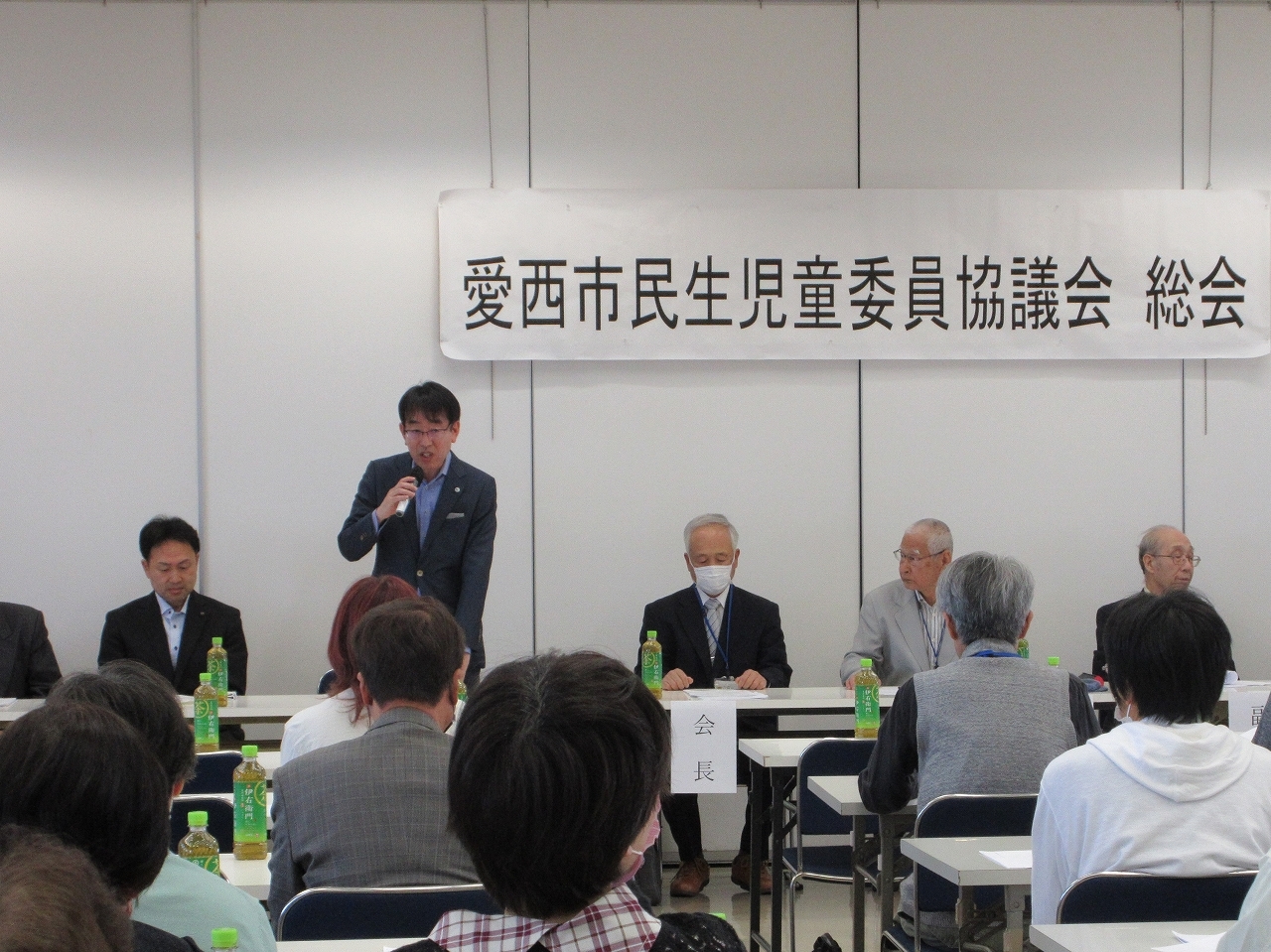 民生児童委員協議会総会の市長挨拶