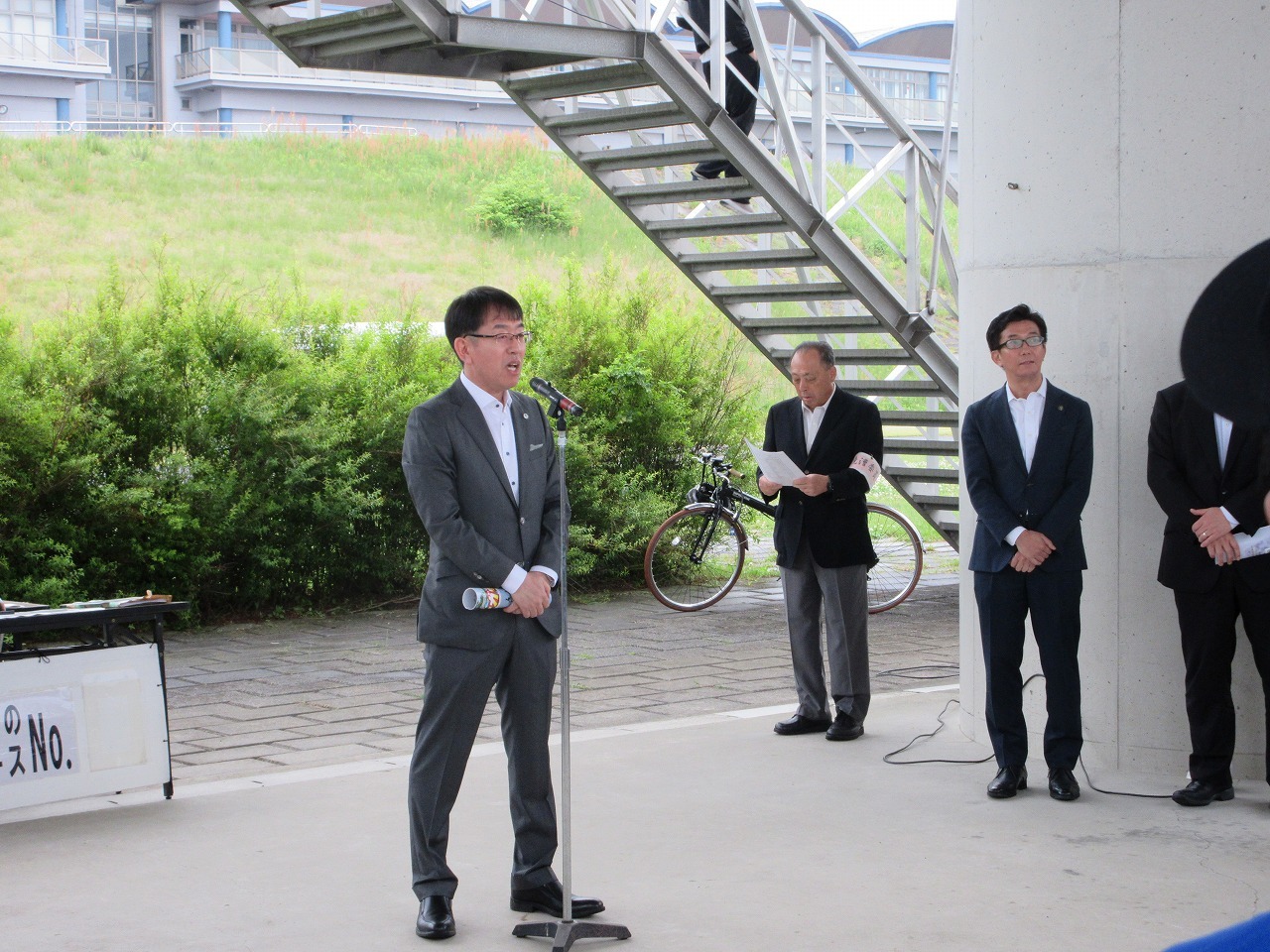 木曽三川交流レガッタでの市長挨拶