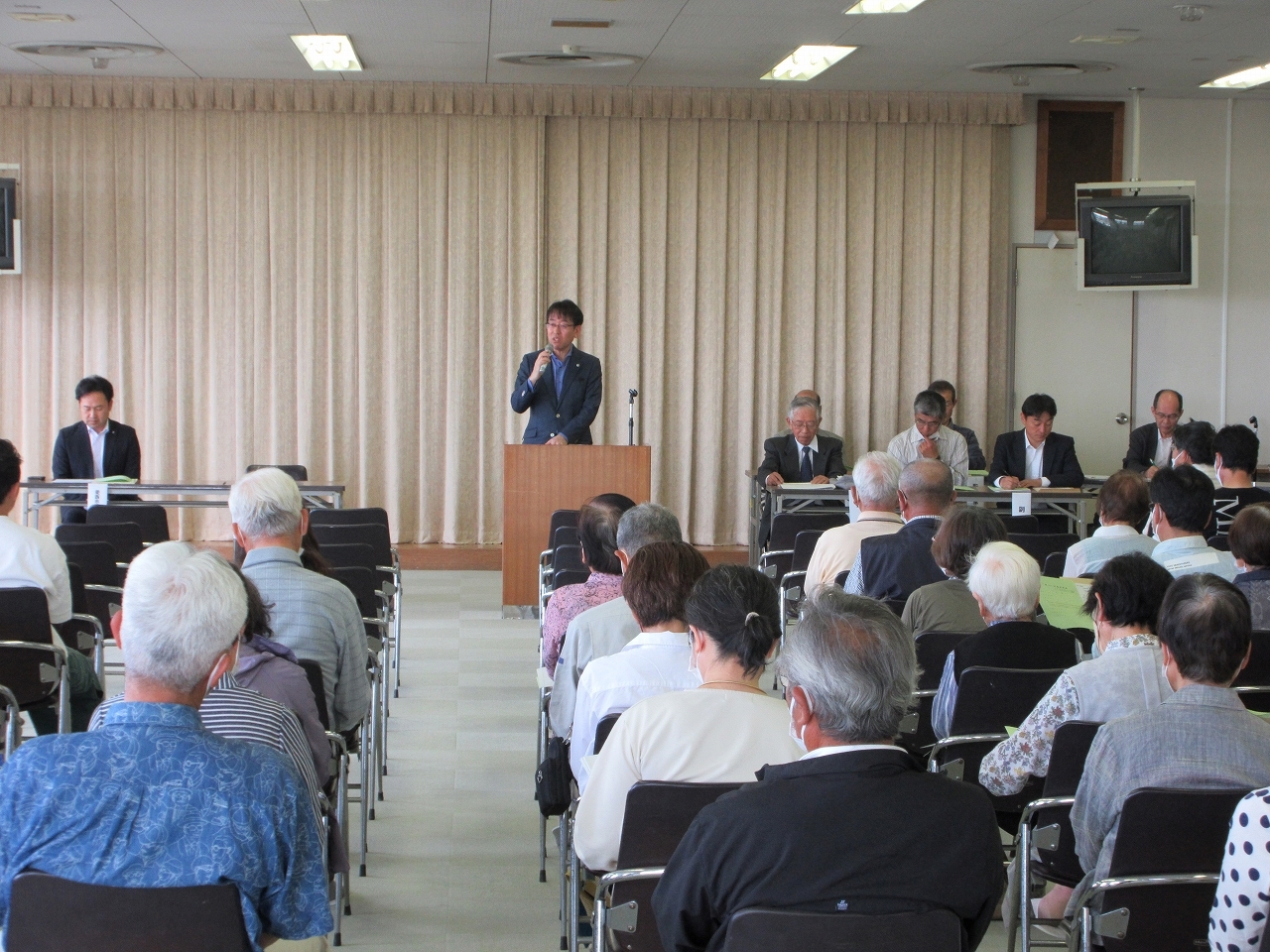 立田ふれあいの里運営連絡協議会での市長挨拶