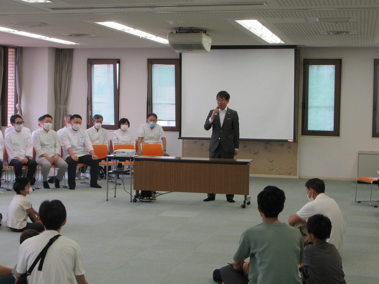 歯の健康センターでの市長挨拶