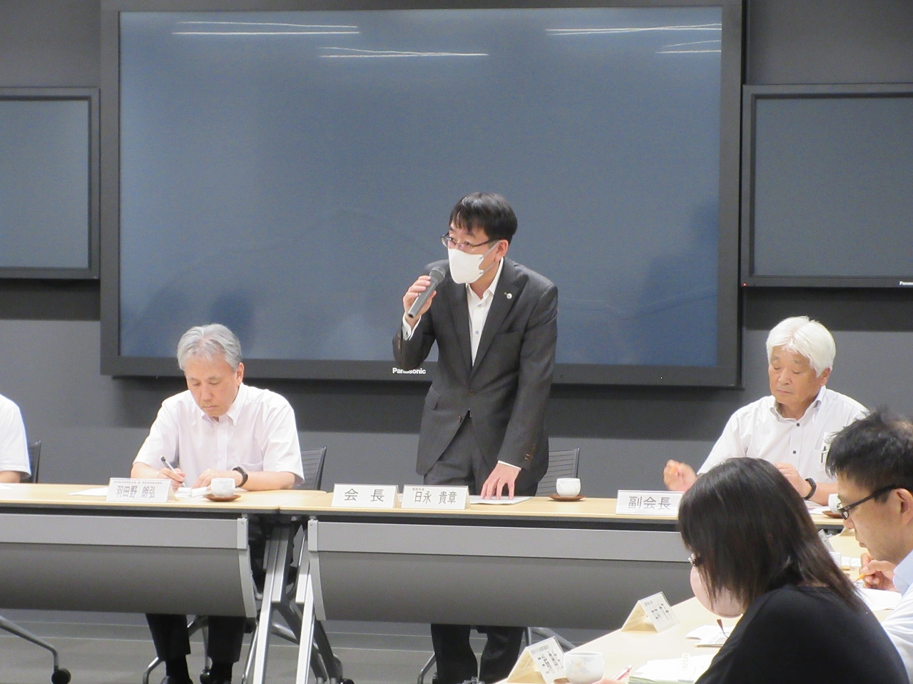 青少年問題協議会での市長挨拶