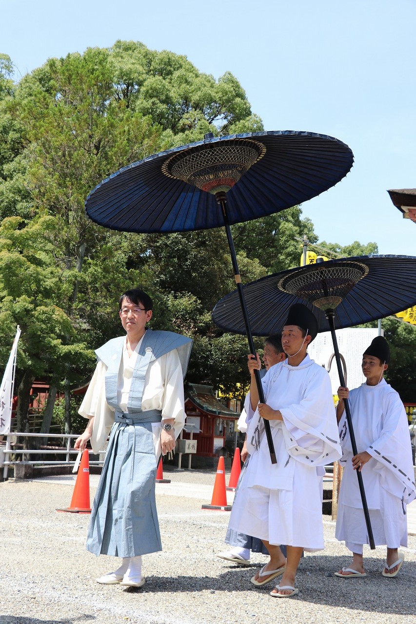 尾張津島天王祭神輿渡御祭の様子