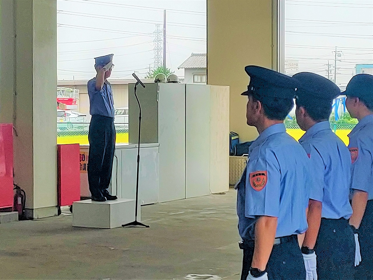 市長特別点検での市長挨拶