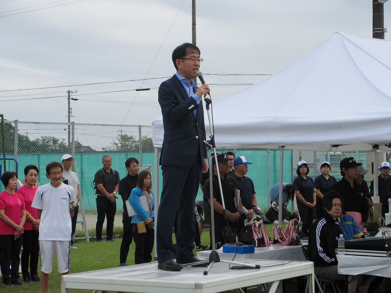 富士浅間社秋の大祭での市長挨拶