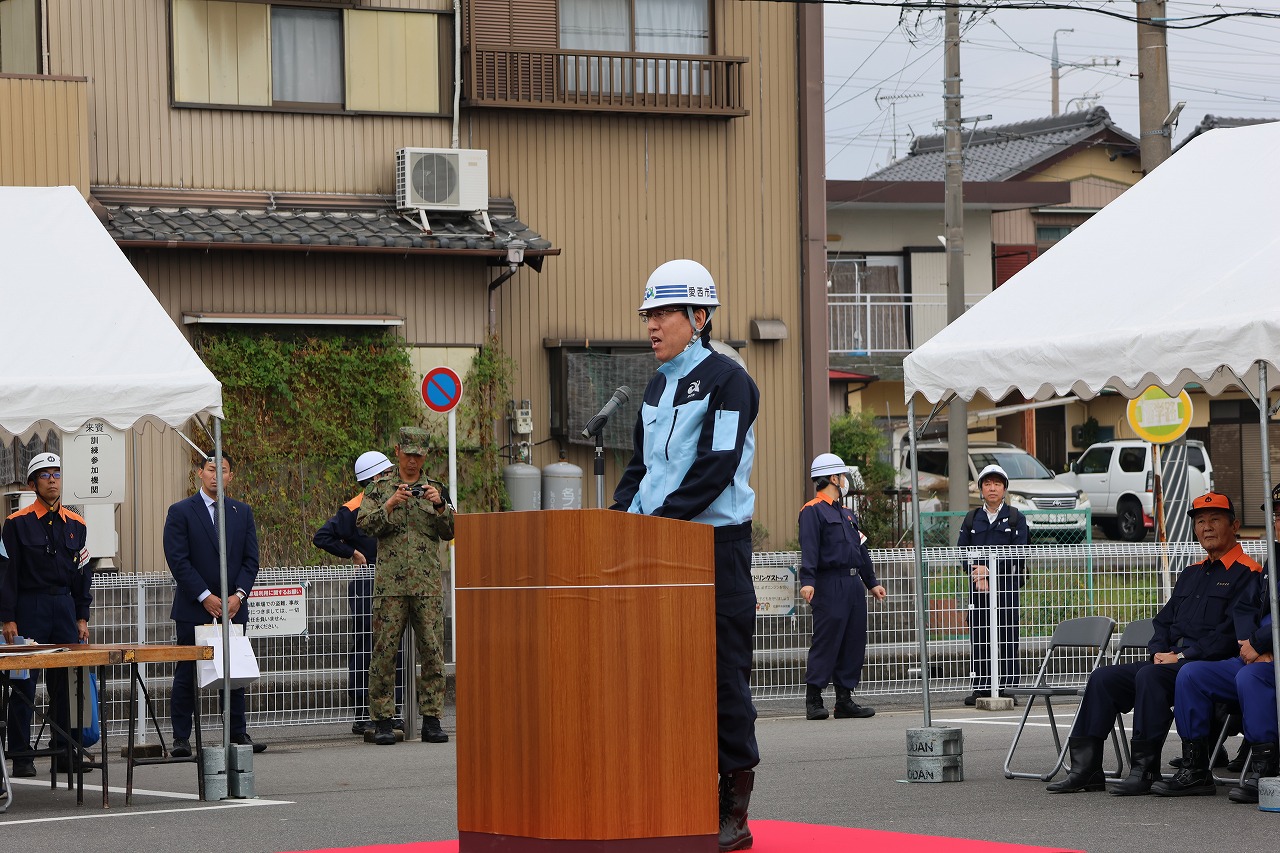 市長挨拶の様子