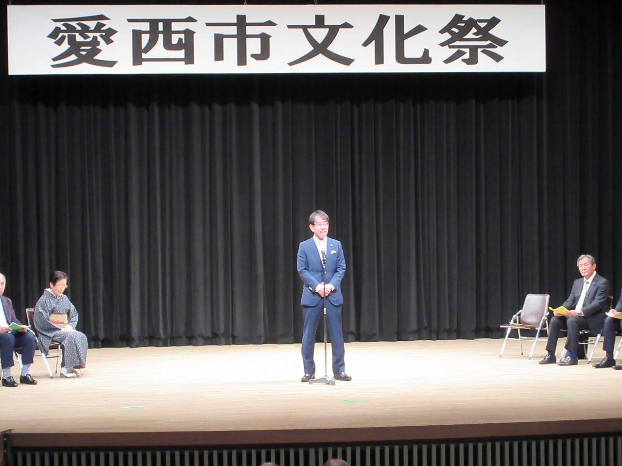 文化祭での市長挨拶