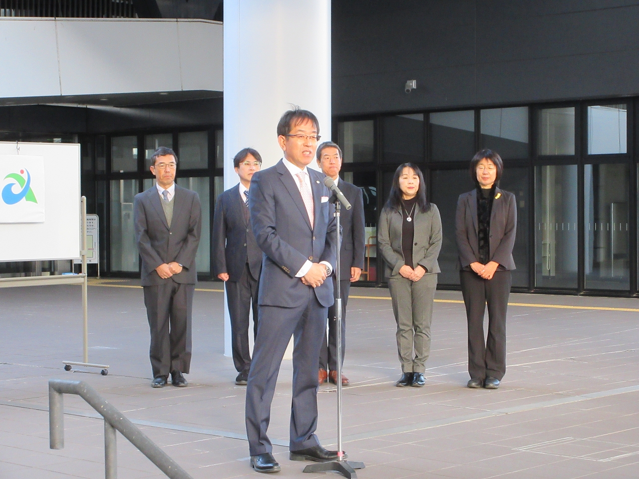愛知県市町村対抗駅伝競走大会壮行会での市長挨拶