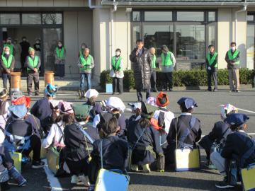 もちつき大会での市長挨拶