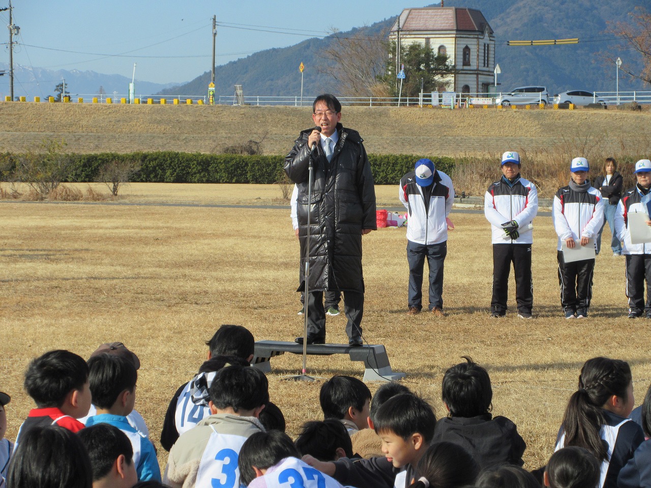 いきいきジョギングでの市長挨拶