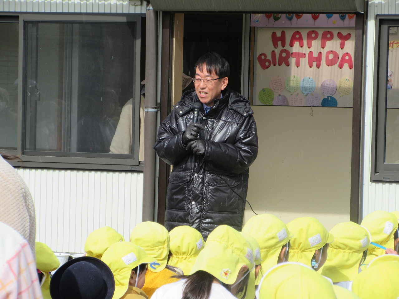 白百合保育園での市長挨拶