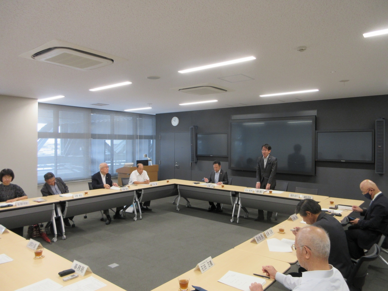 市江車協賛会での市長挨拶