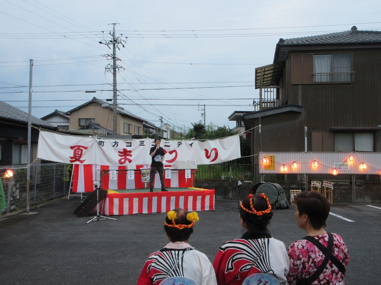 町方地区コミュニティ推進協議会夏まつりでの市長挨拶