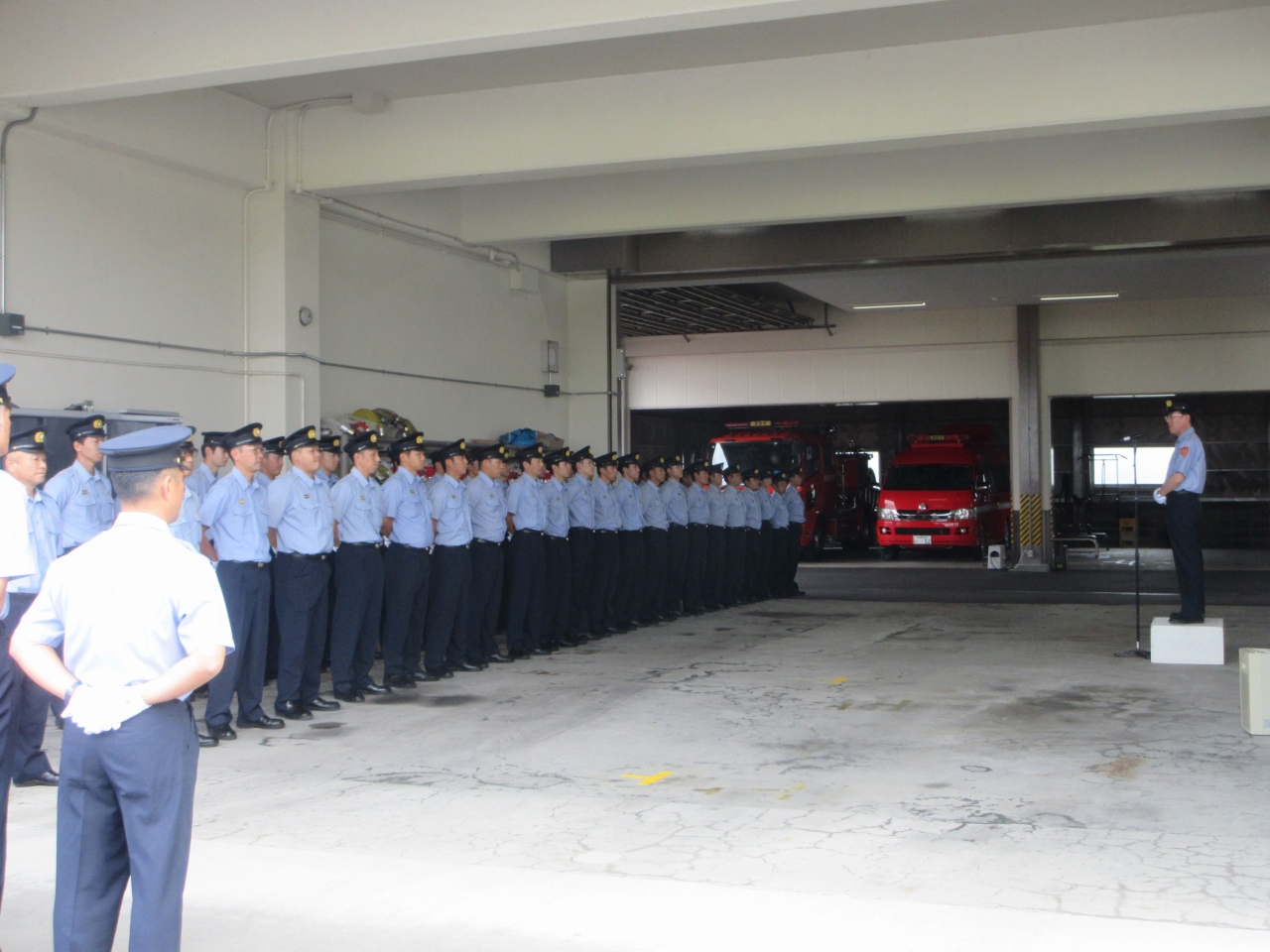 市長特別点検での市長挨拶