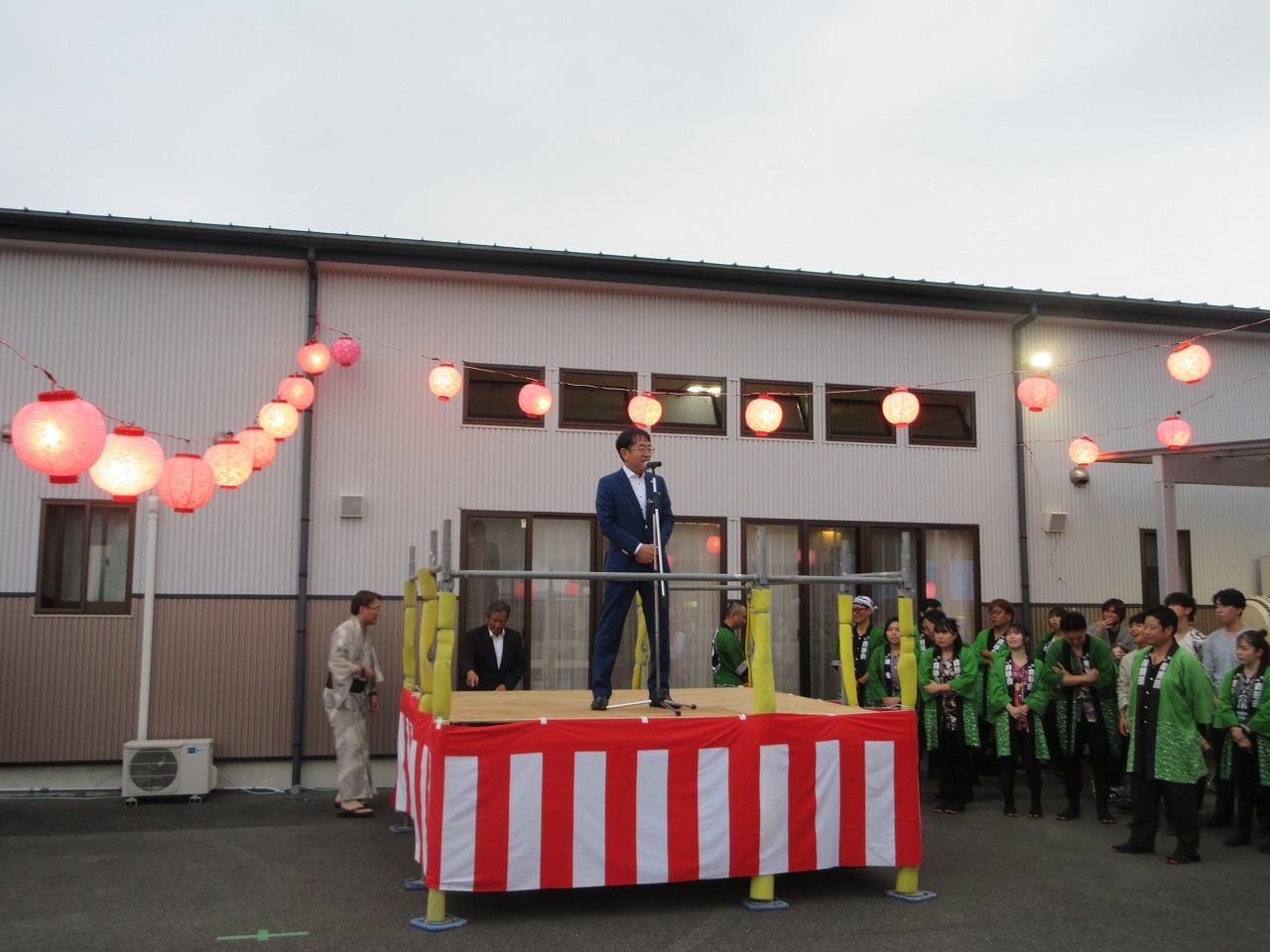 古都祭りでの市長挨拶