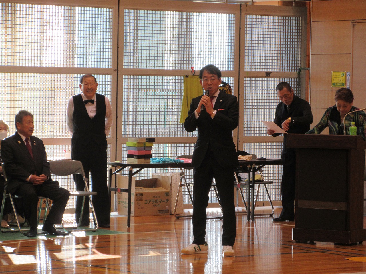 スポーツダンス同好会での市長挨拶