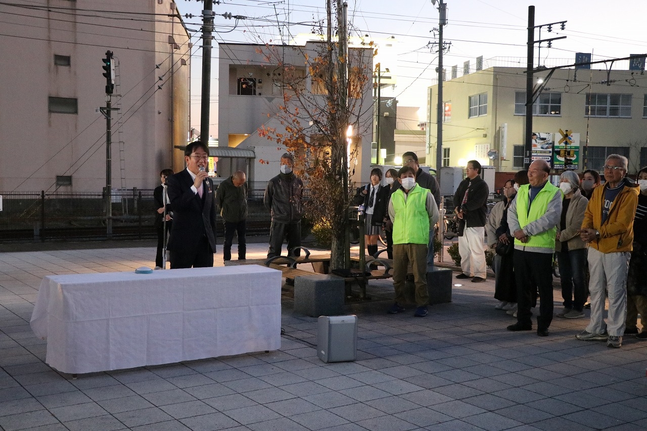 市長挨拶の様子
