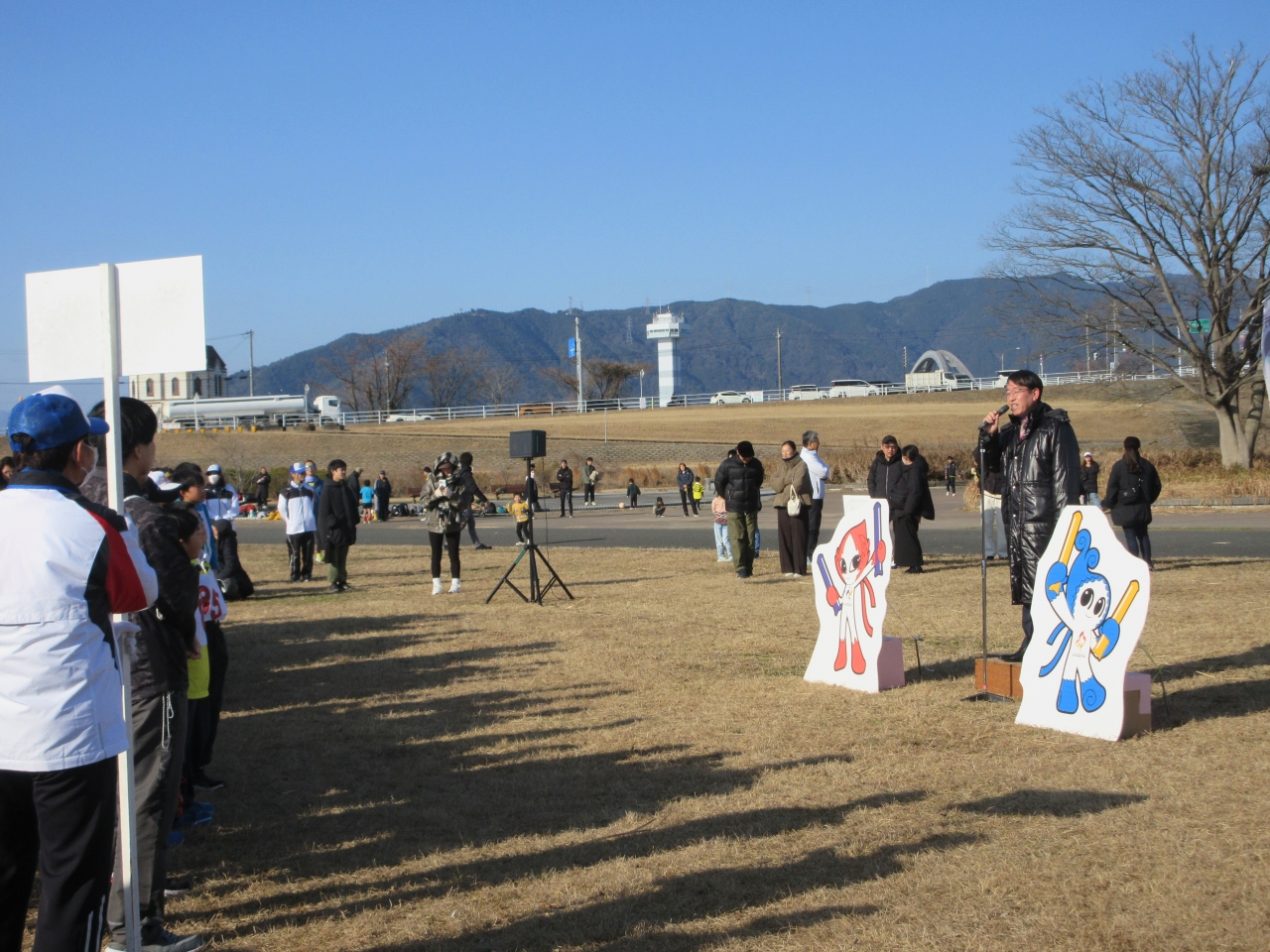 いきいきジョギングでの市長挨拶