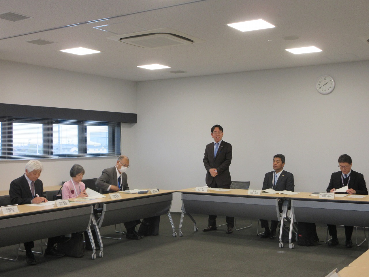 人権擁護委員会総会での市長挨拶の様子