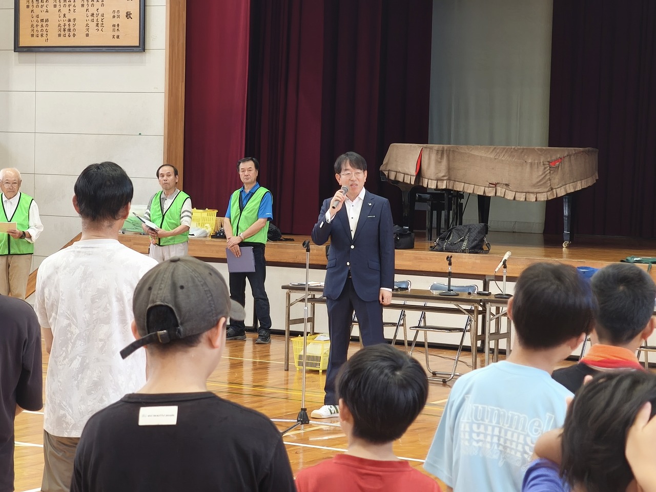 カローリング大会での市長挨拶