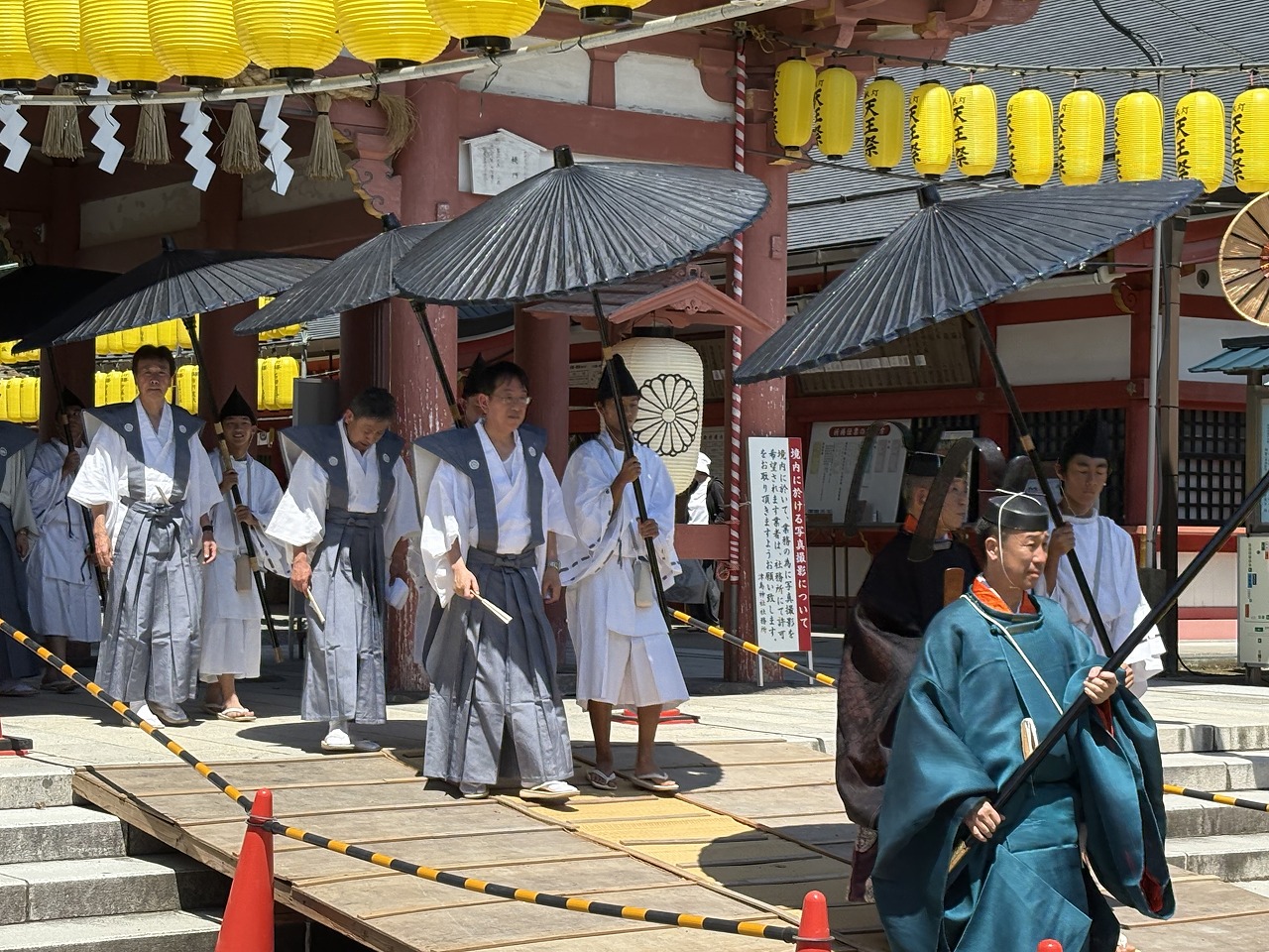 尾張津島天王祭神輿渡御祭の様子