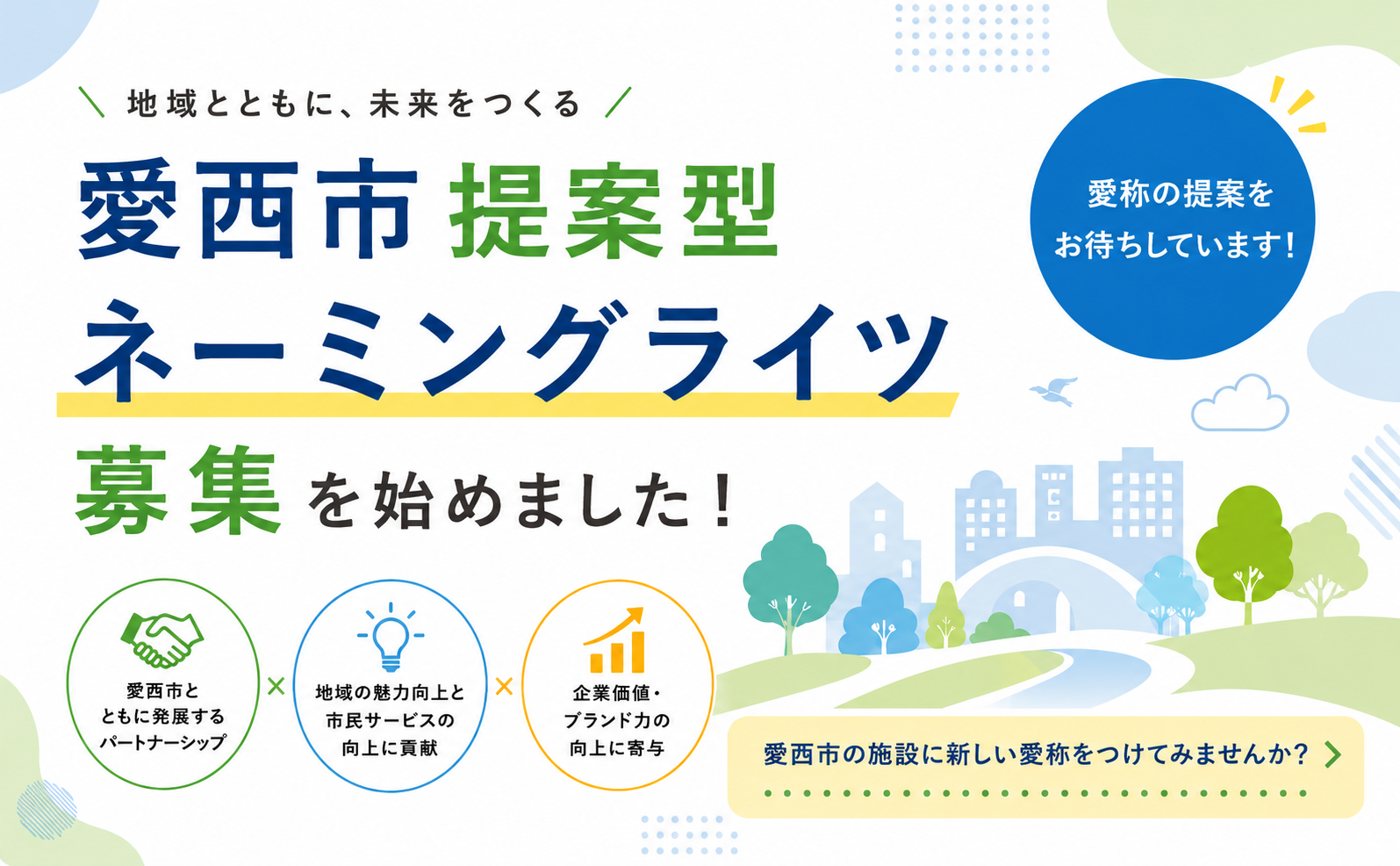 愛西市提案型ネーミングライツ
